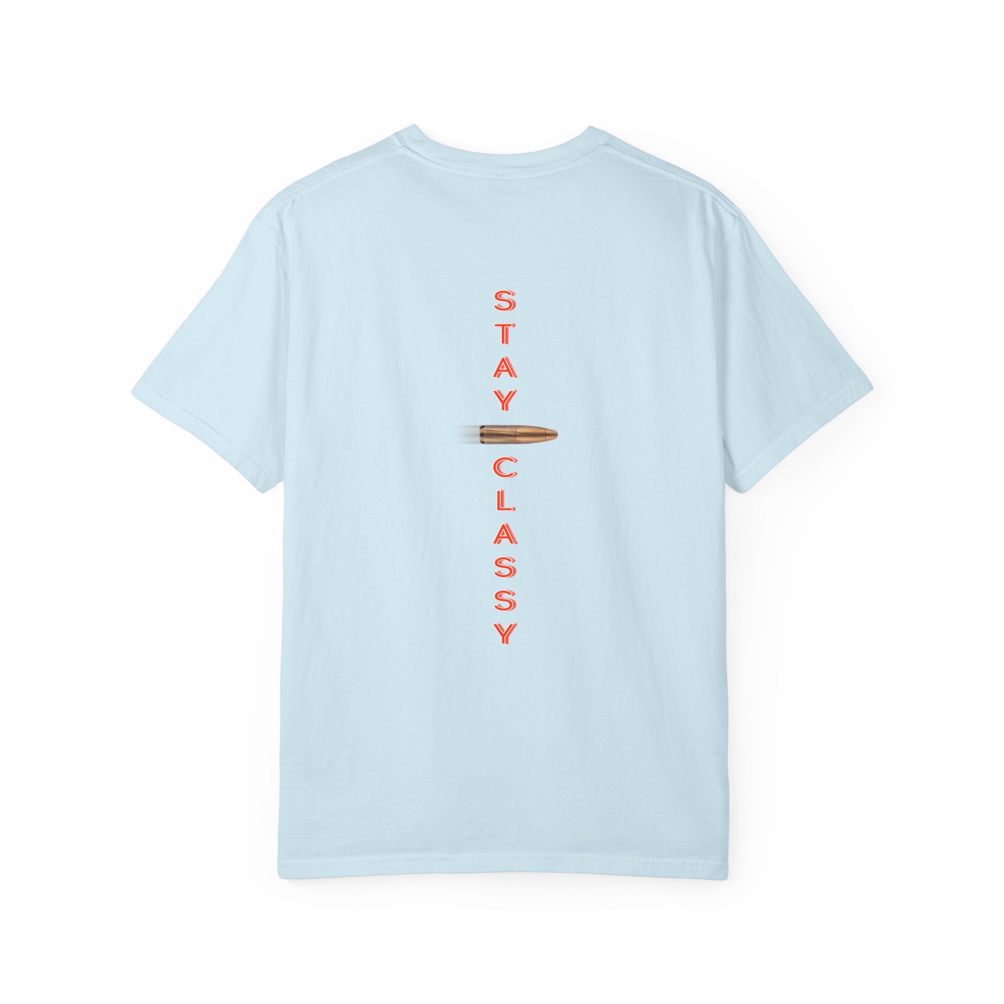 Skull Headdress T-Shirt — "Stay Classy" Graphic Tee