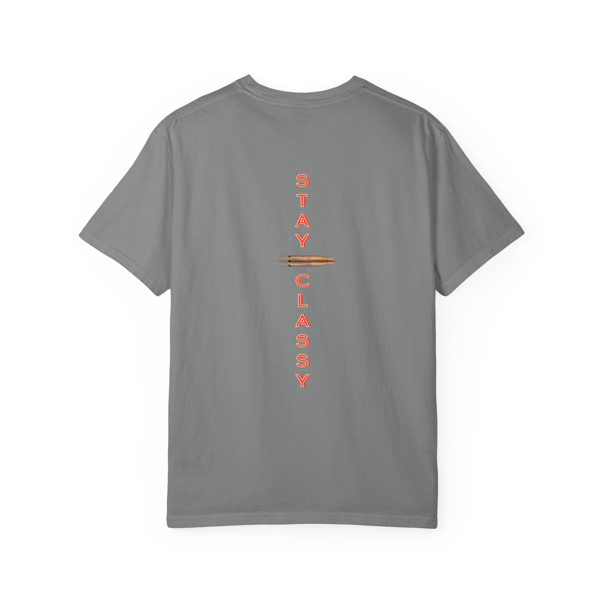 Skull Headdress T-Shirt — "Stay Classy" Graphic Tee