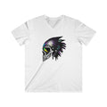 Cyberpunk Skull Helmet V-Neck Tee