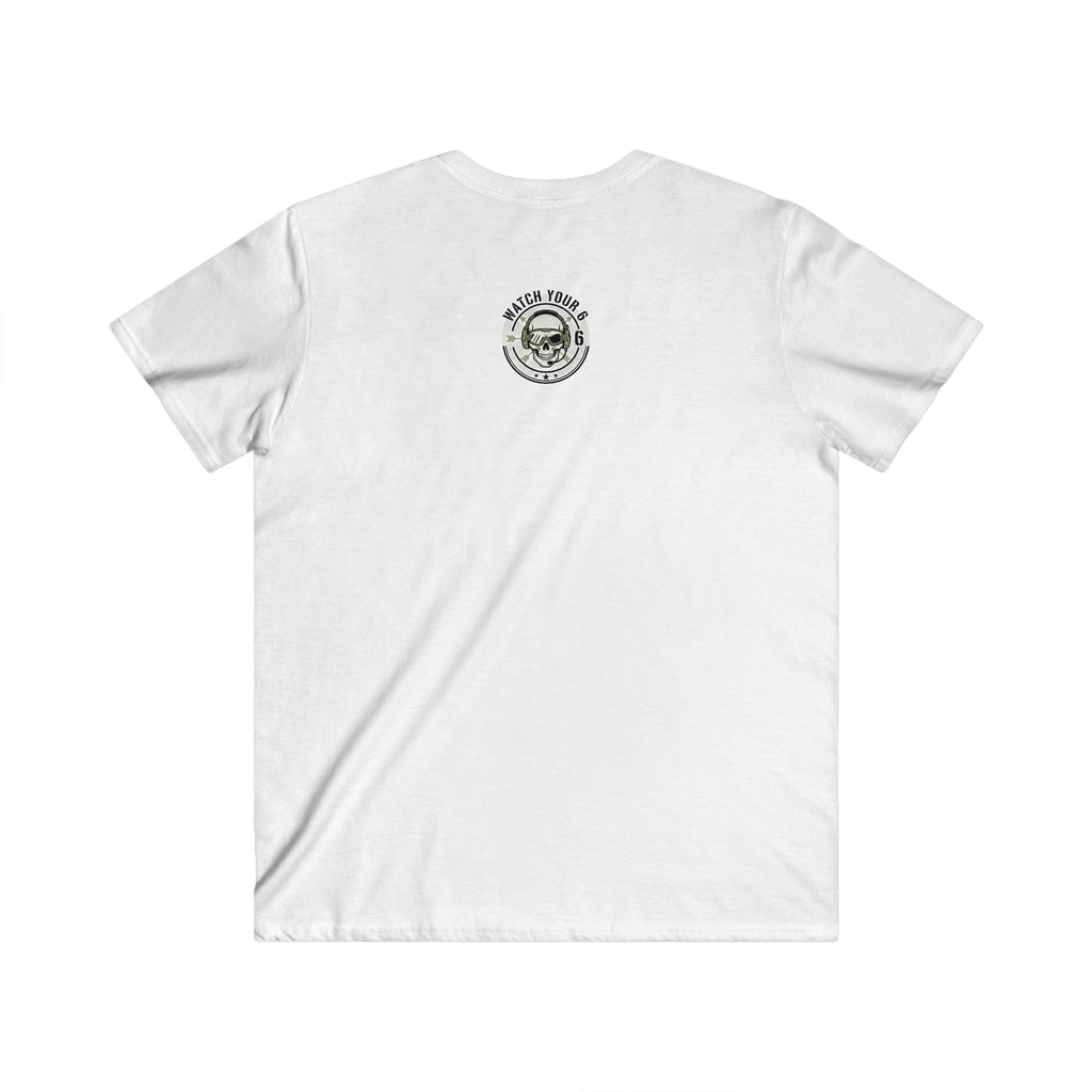 Cyberpunk Skull Helmet V-Neck Tee